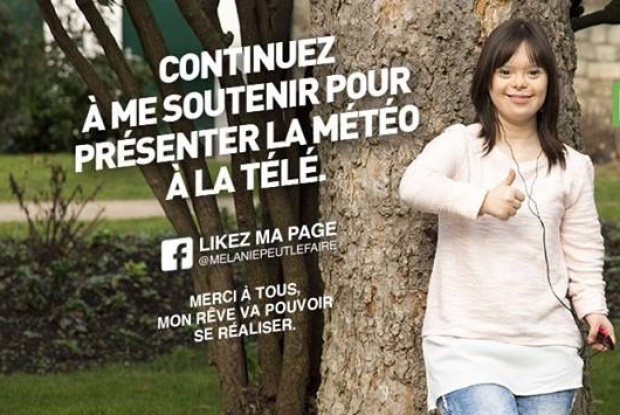 Mélanie Ségard, Bild: Mélanie peut le faire über Facebook